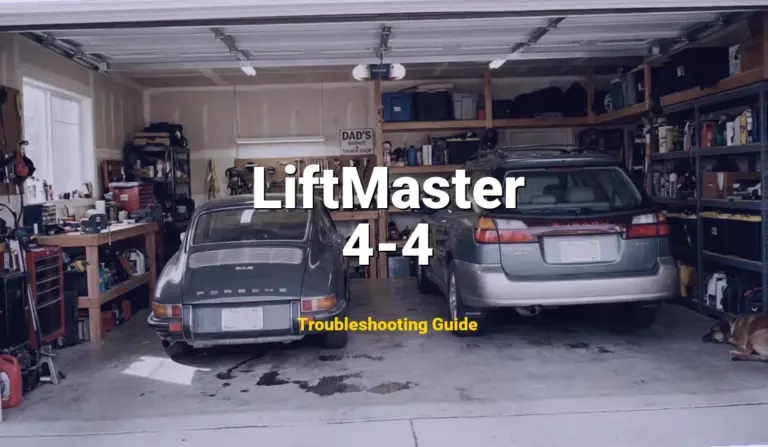 LiftMaster Garage Door Opener Error 4-4 Solved: Detailed DIY Repair