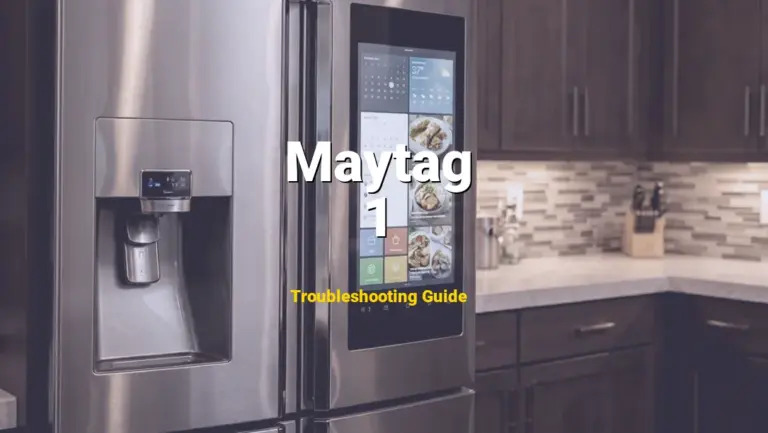 How to Fix Maytag Refrigerator Error Code 1: Freezer Thermistor Error (Full Guide)
