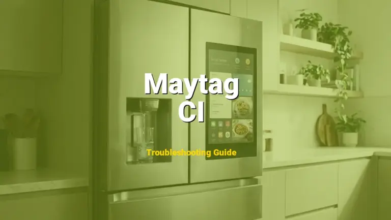 How to Fix Maytag Refrigerator Error Code CI: Ice Maker Sensor Error (Full Guide)