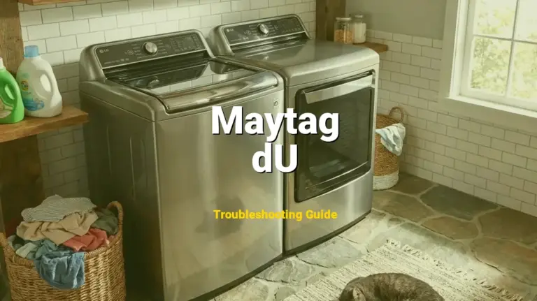 Maytag Washer Error dU Solved: Detailed DIY Repair
