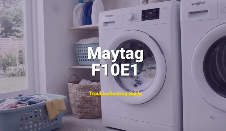 Maytag Dishwasher Error F10E1 Solved: Detailed DIY Repair