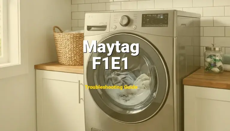 Maytag Dishwasher Error F1E1 Solved: Detailed DIY Repair