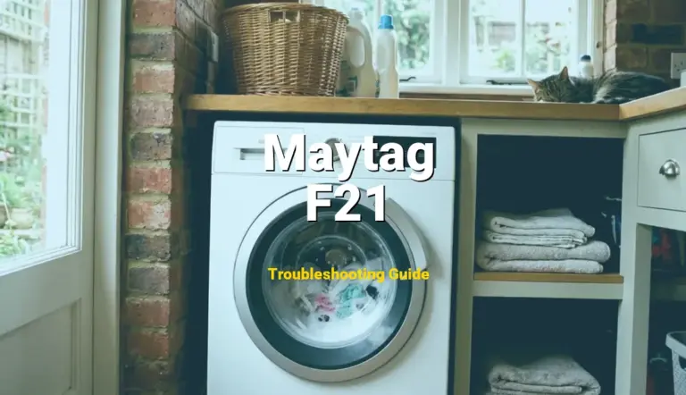 Maytag Washer Error F21 Solved: Detailed DIY Repair