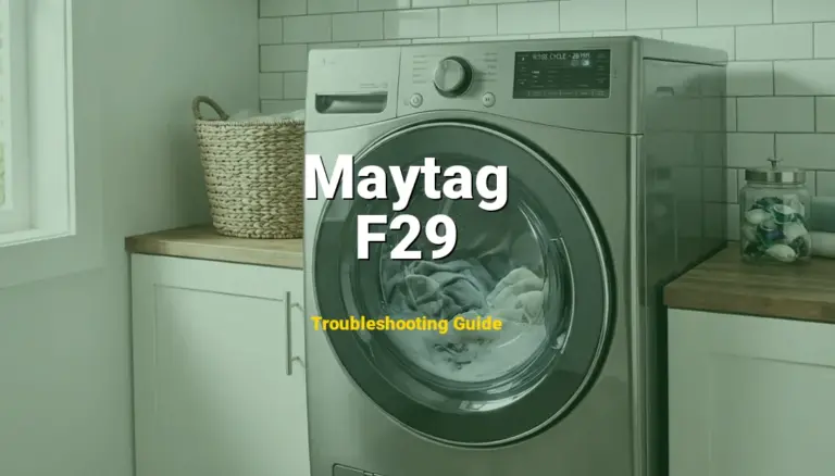 Troubleshooting Maytag Error Code F29: What It Means & How to Fix