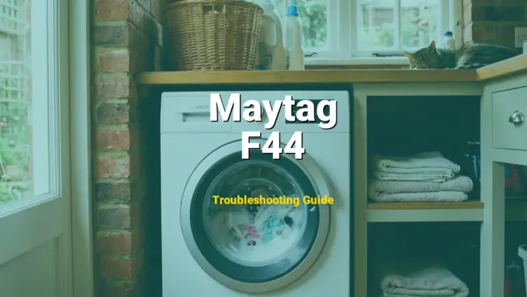 How to Fix Maytag Dryer Error Code F44: Blower Motor Error (Full Guide)