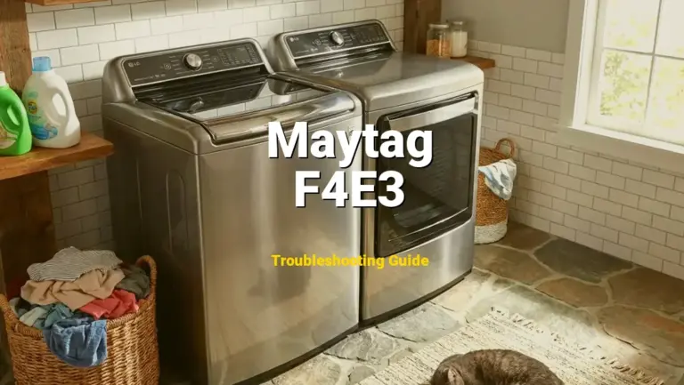 How to Fix Maytag Dishwasher Error Code F4E3: Wash Motor Failure (Full Guide)