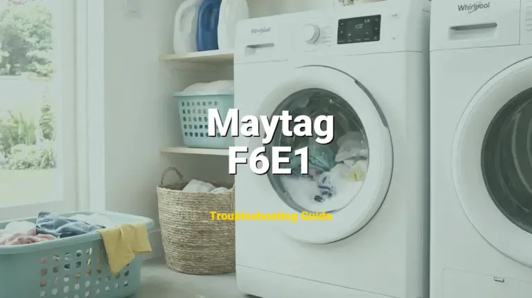 Troubleshooting Maytag Error Code F6E1: What It Means & How to Fix