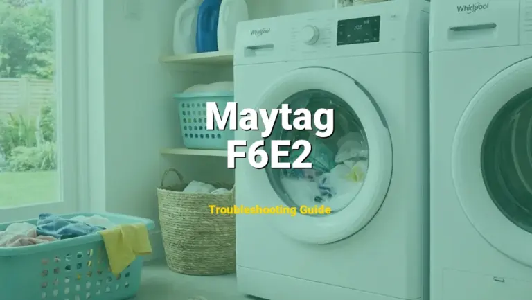 F6E2 Error on Maytag Dishwasher? Comprehensive Fix Guide