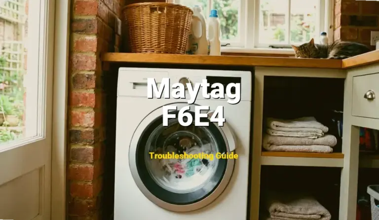 How to Fix Maytag Dishwasher Error Code F6E4: Float Switch Issue (Full Guide)