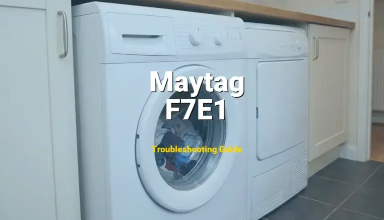 Maytag Dishwasher Error F7E1 Solved: Detailed DIY Repair