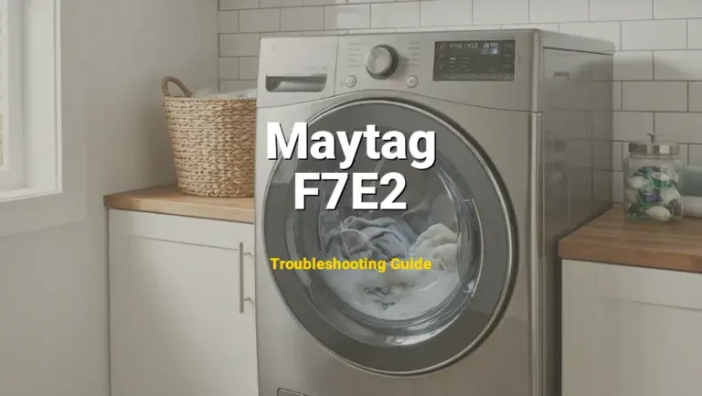 Troubleshooting Maytag Error Code F7E2: What It Means & How to Fix