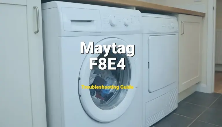 How to Fix Maytag Dishwasher Error Code F8E4: Float Switch Stuck (Full Guide)