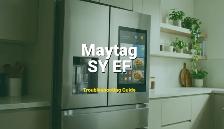 SY EF Error on Maytag Refrigerator? Comprehensive Fix Guide