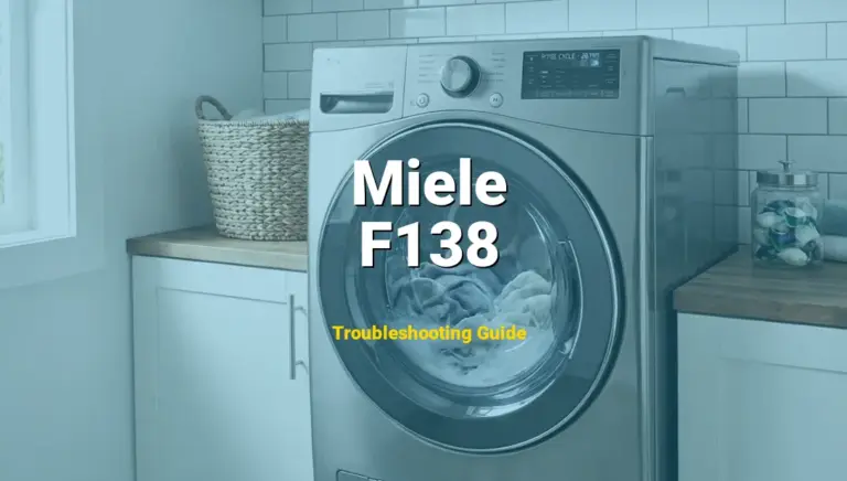 How to Fix Miele Washer Error Code F138: Water leakage detected (Waterproof system) (Full Guide)
