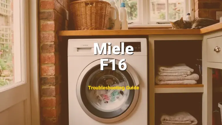 Miele Washer Error F16 Solved: Detailed DIY Repair