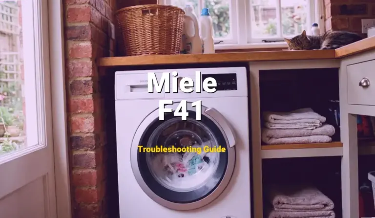 How to Fix Miele Washer Error Code F41: Control electronic data error (Full Guide)