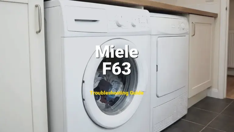 F63 Error on Miele Washer? Comprehensive Fix Guide