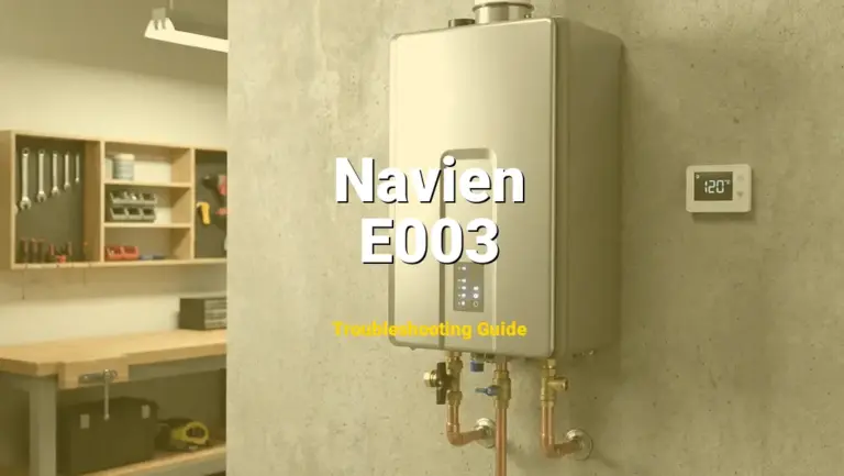 Navien Water Heater Error E003 Solved: Detailed DIY Repair