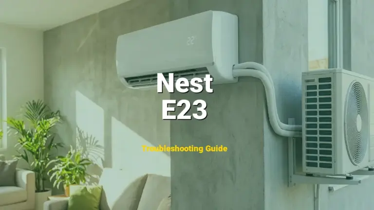 E23 Error on Nest Thermostat? Comprehensive Fix Guide
