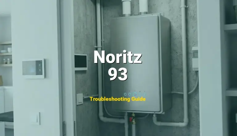 How to Fix Noritz Water Heater Error Code 93: Neutralizer Life Exceeded (Full Guide)