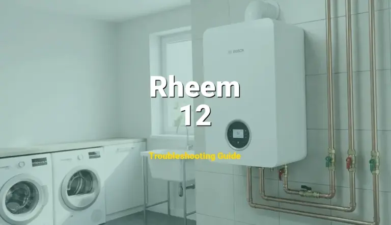 How to Fix Rheem Water Heater Error Code 12: Flame Failure (Full Guide)