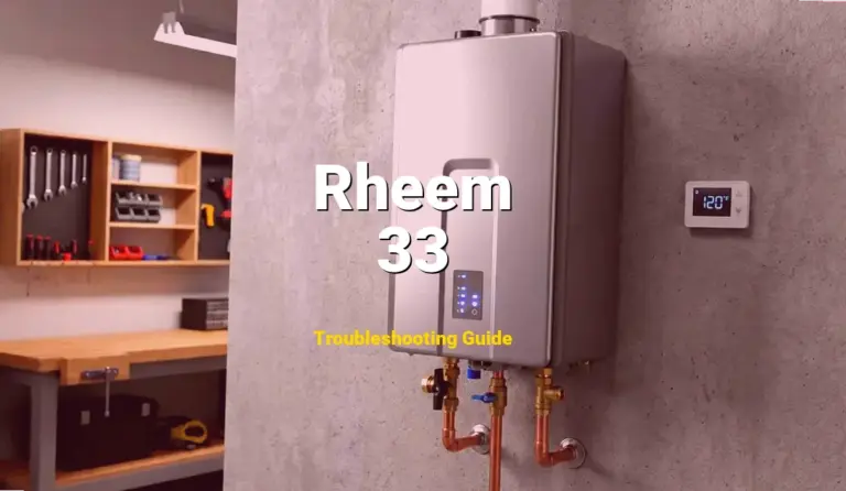 How to Fix Rheem Water Heater Error Code 33: Heat Exchanger Thermistor Error (Full Guide)