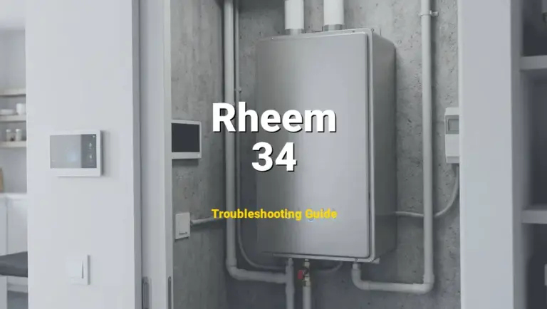 Rheem Water Heater Error 34 Solved: Detailed DIY Repair