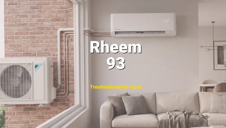 How to Fix Rheem Furnace Error Code 93: Internal Control Memory Fault (Full Guide)