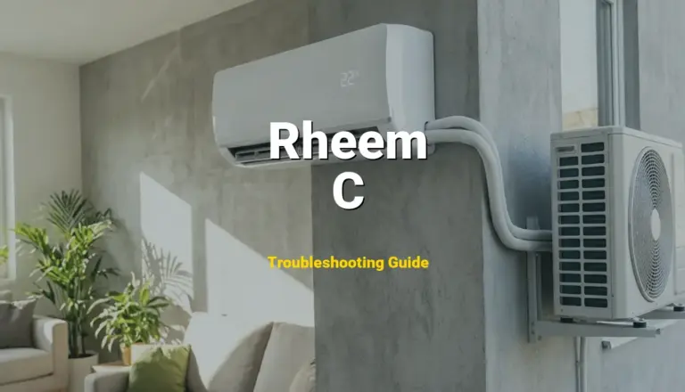 Troubleshooting Rheem Error Code C: What It Means & How to Fix