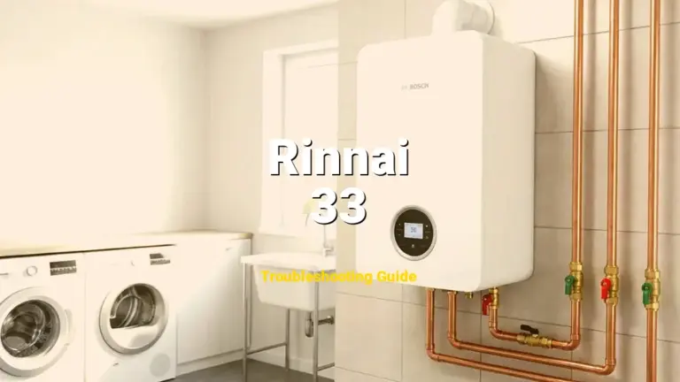 Troubleshooting Rinnai Error Code 33: What It Means & How to Fix