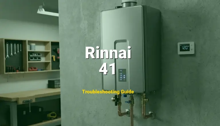 41 Error on Rinnai Tankless Water Heater? Comprehensive Fix Guide