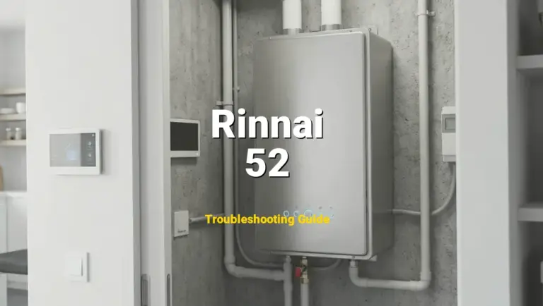 How to Fix Rinnai Tankless Water Heater Error Code 52: Modulating gas valve failure (Full Guide)