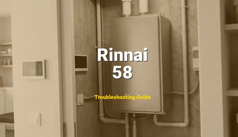 Troubleshooting Rinnai Error Code 58: What It Means & How to Fix