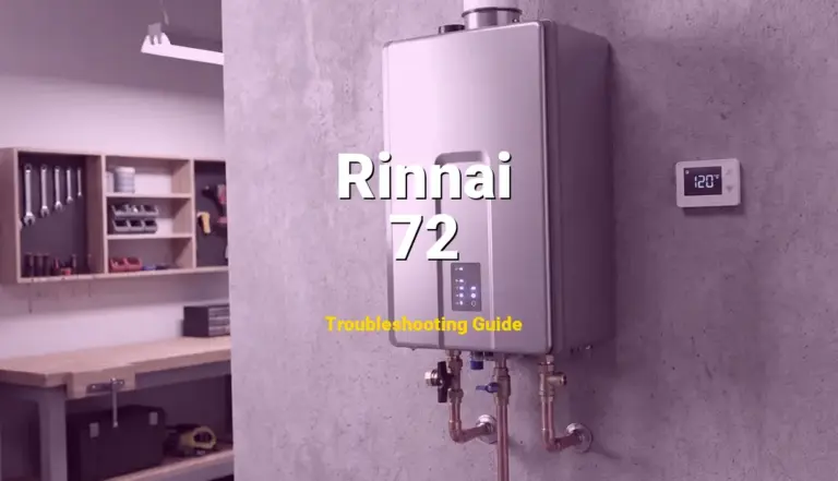 How to Fix Rinnai Tankless Water Heater Error Code 72: Flame sensing circuit failure (Full Guide)
