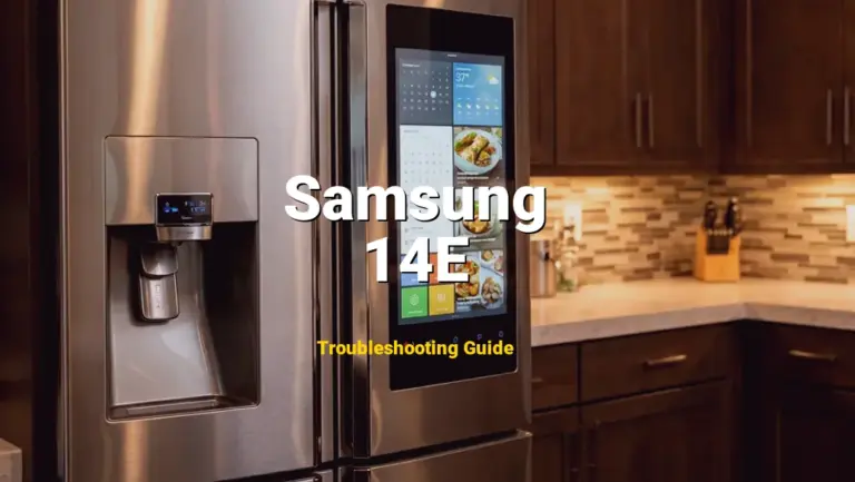 Samsung Refrigerator Error 14E Solved: Detailed DIY Repair