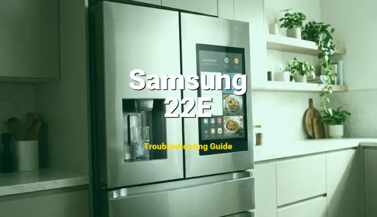 Samsung Refrigerator Error 22E Solved: Detailed DIY Repair