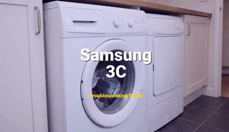 3C Error on Samsung Top Load Washer? Comprehensive Fix Guide