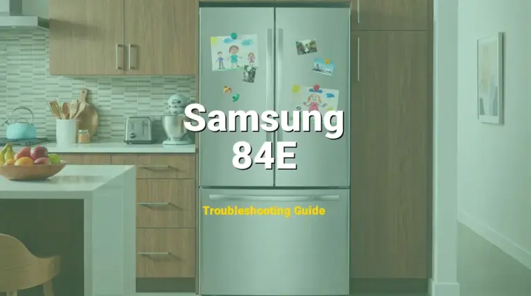 Troubleshooting Samsung Error Code 84E: What It Means & How to Fix