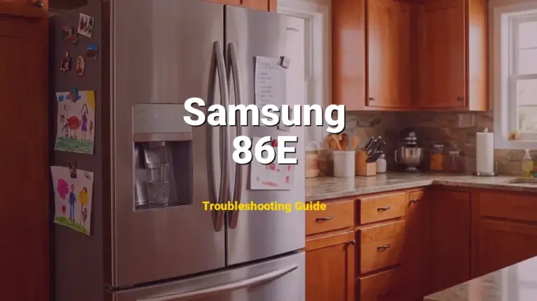 Samsung Refrigerator Error 86E Solved: Detailed DIY Repair