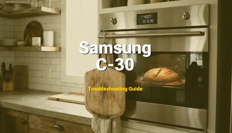 C-30 Error on Samsung Oven? Comprehensive Fix Guide