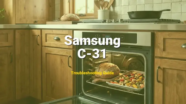 C-31 Error on Samsung Oven? Comprehensive Fix Guide