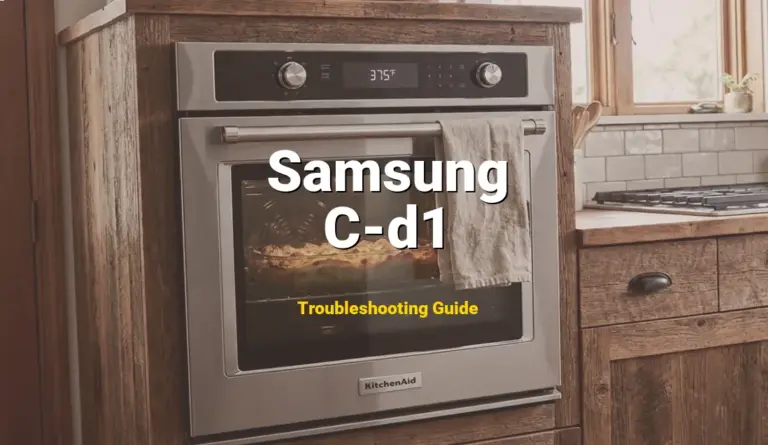 How to Fix Samsung Oven Error Code C-d1: Door Lock Error (Full Guide)