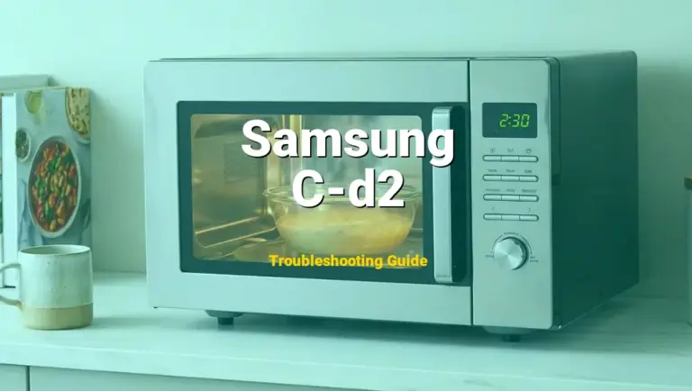 How to Fix Samsung Microwave Error Code C-d2: Door Lock System Error (Full Guide)