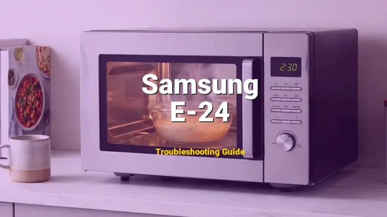 How to Fix Samsung Microwave Error Code E-24: Overheating Error (Full Guide)