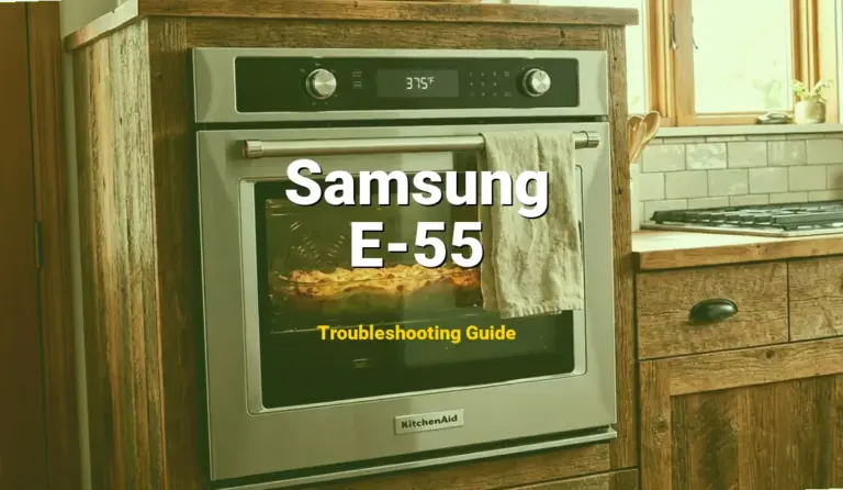 Troubleshooting Samsung Error Code E-55: What It Means & How to Fix