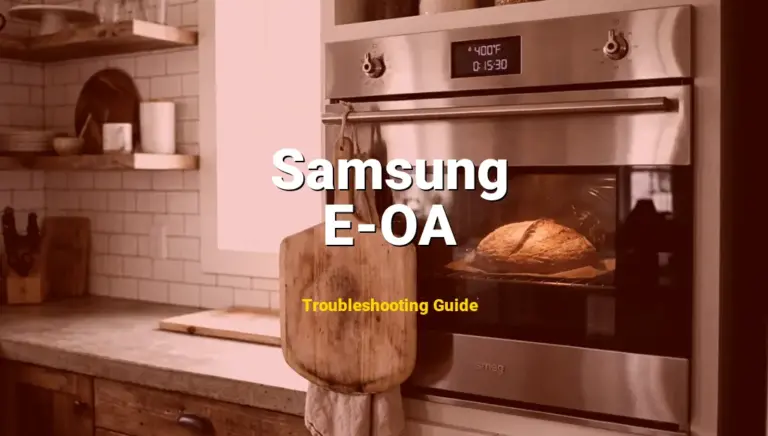 Samsung Oven Error E-OA Solved: Detailed DIY Repair