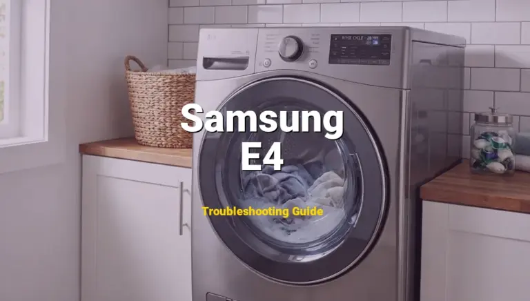 Samsung Dishwasher Error E4 Solved: Detailed DIY Repair
