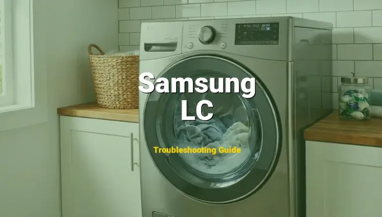 Samsung Front Load Washer Error LC Solved: Detailed DIY Repair