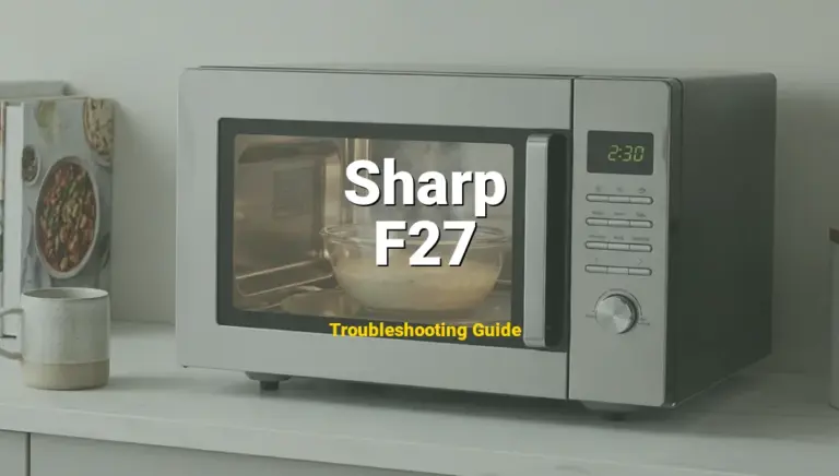 How to Fix Sharp Microwave Error Code F27: EEPROM read/write error (Full Guide)