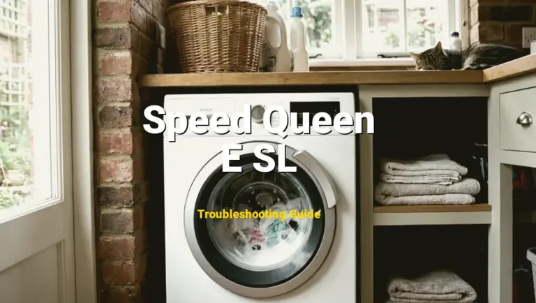 Speed Queen Washer Error E SL Solved: Detailed DIY Repair